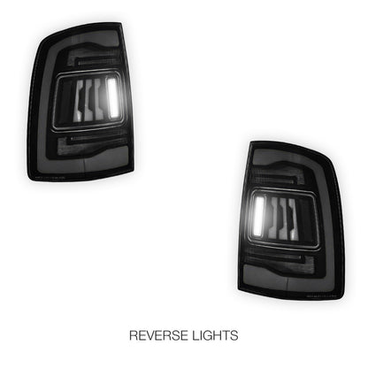 Dodge RAM 1500 (2009 - 2011) Smoked RGB Tail Lights LH + RH