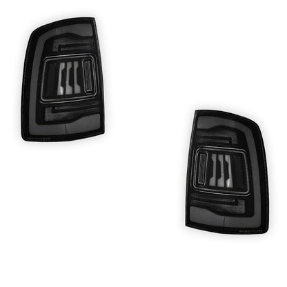 Dodge RAM 1500 (2009 - 2011) Smoked RGB Tail Lights LH + RH