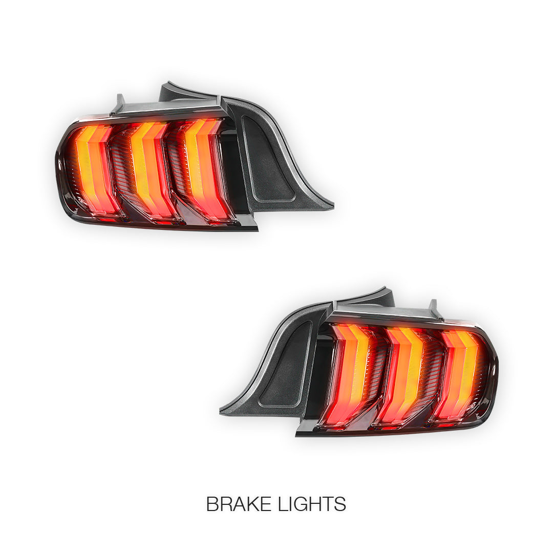 Ford Mustang FM / FN (2015 - 2021) Sequential Clear Full LED Tail Lights LH + RH