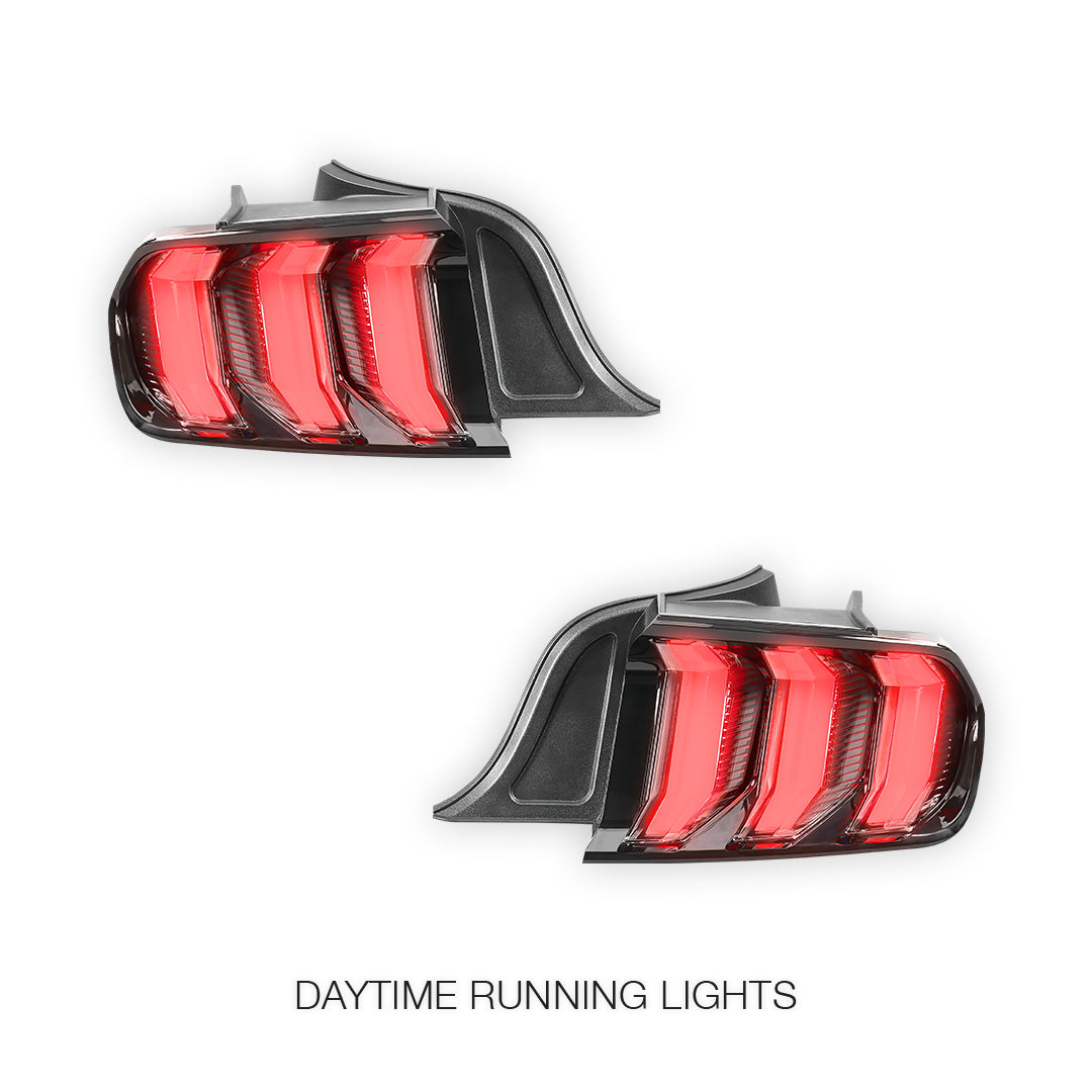Ford Mustang FM / FN (2015 - 2021) Sequential Clear Full LED Tail Lights LH + RH