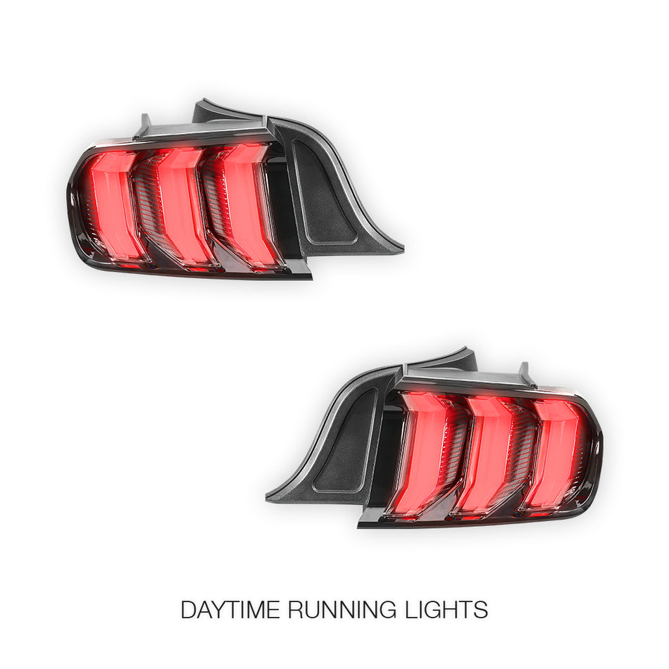 Ford Mustang FM / FN (2015 - 2021) Sequential Clear Full LED Tail Lights LH + RH
