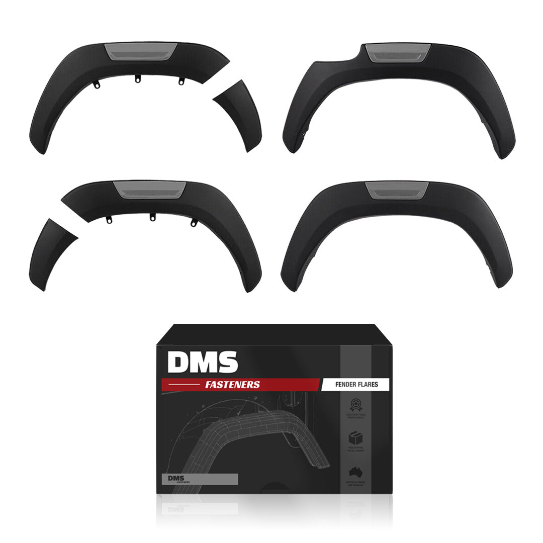Toyota Hilux N80 Matte Black Guard Flares with 12mm Widened Wheel Arch