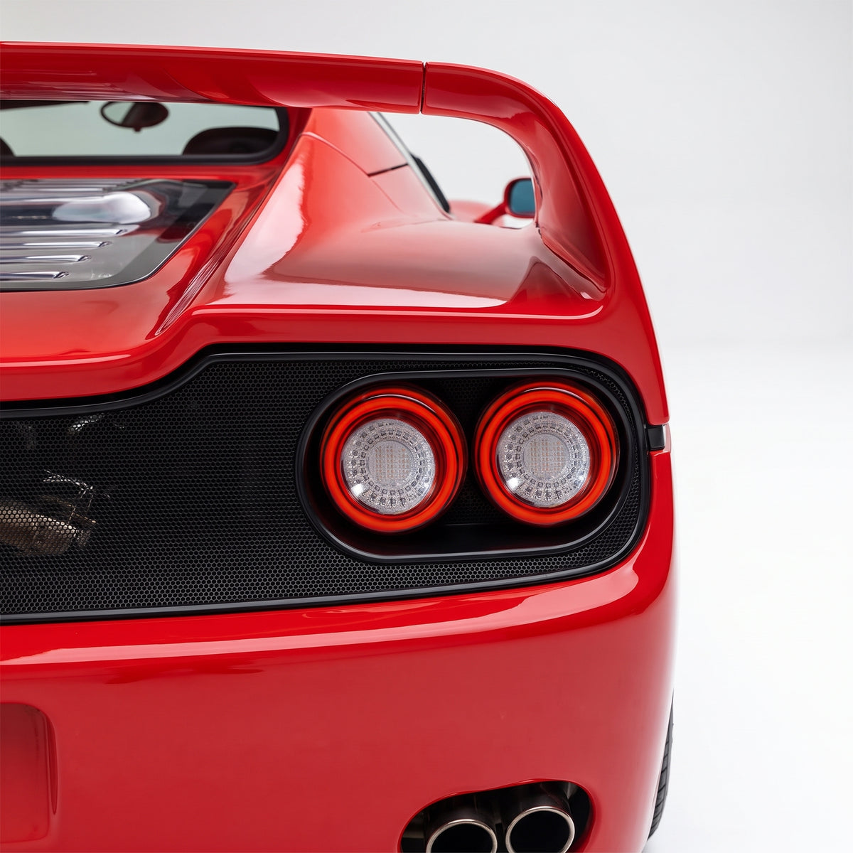 Ferrari F50 (1995 - 1997) Clear Red Full 3D LED Stripe Bar Tail Lights LH + RH installed
