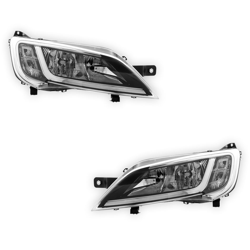 Fiat Ducato Series 4 (2014 - 2016) Halogen OEM Style Headlights LH + RH