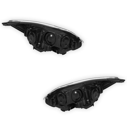 Ford Focus LW (2011 - 2015) Chrome Halogen OEM Style Headlights LH + RH