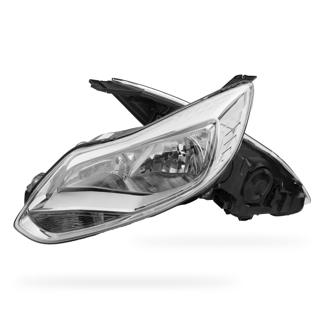 Ford Focus LW (2011 - 2015) Chrome Halogen OEM Style Headlights LH + RH