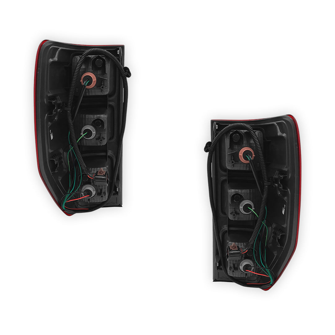 Ford Ranger PX1 (2011 - 2015) Black Halogen Tail Lights LH + RH