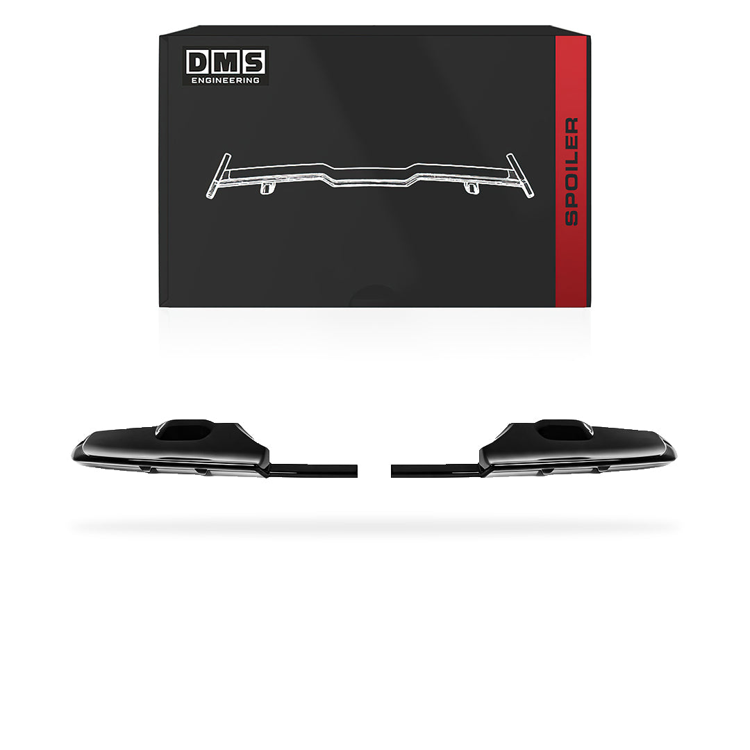 Ford E-Transit Custom AV (2023 - 2026) Gloss Black Double Barn Doors Rear Roof Spoiler Aero