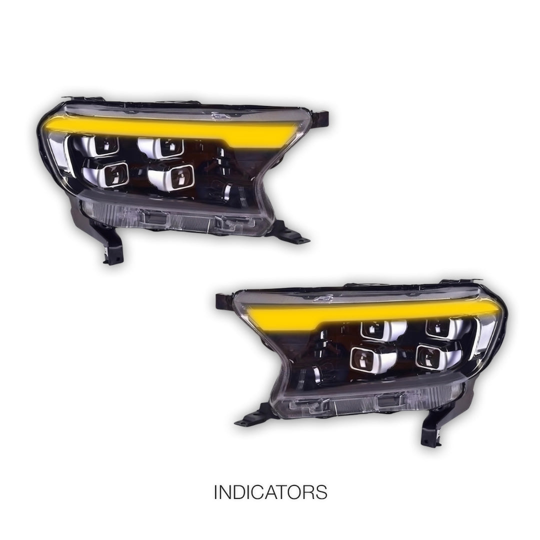 Ford Everest UA (2015 - 2022) LED Spider Eye Headlights LH + RH