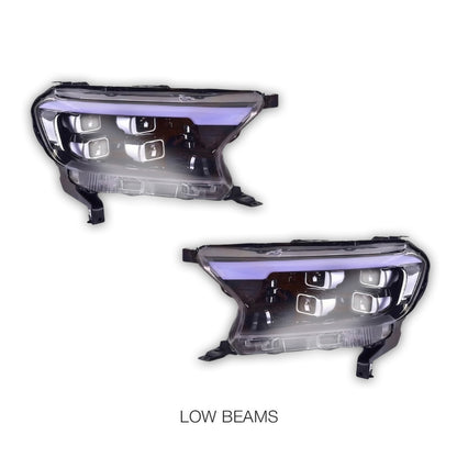 Ford Everest UA (2015 - 2022) LED Spider Eye Headlights LH + RH