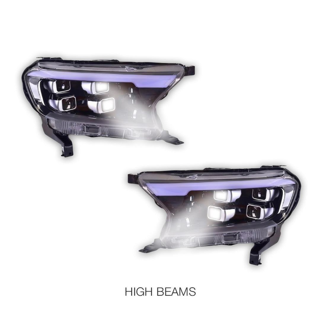 Ford Everest UA (2015 - 2022) LED Spider Eye Headlights LH + RH