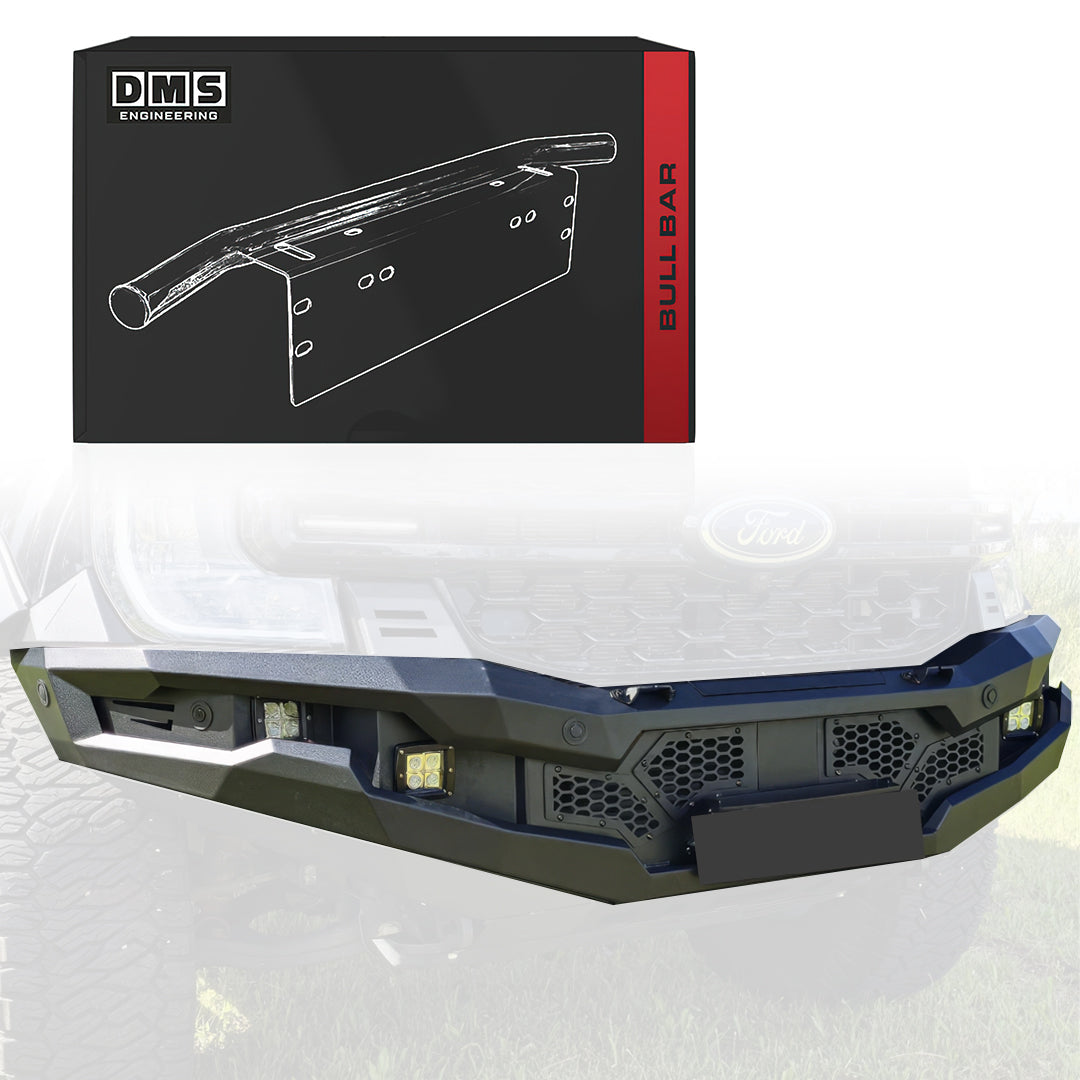 Ford Everest UB (2022 - 2026) Atomic Series No Hoop Steel Bull Bar + LED Lights