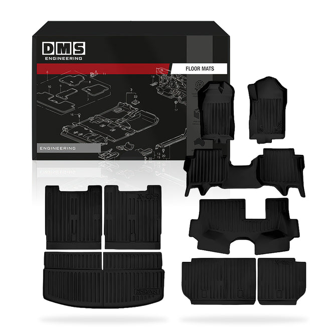 Ford Everest UB Next-Gen (2022 - 2025) Rubber Floor Mats Complete Set