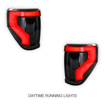 Ford F-150 (2009 - 2014) Smoked Sequential LED Tail Lights LH + RH