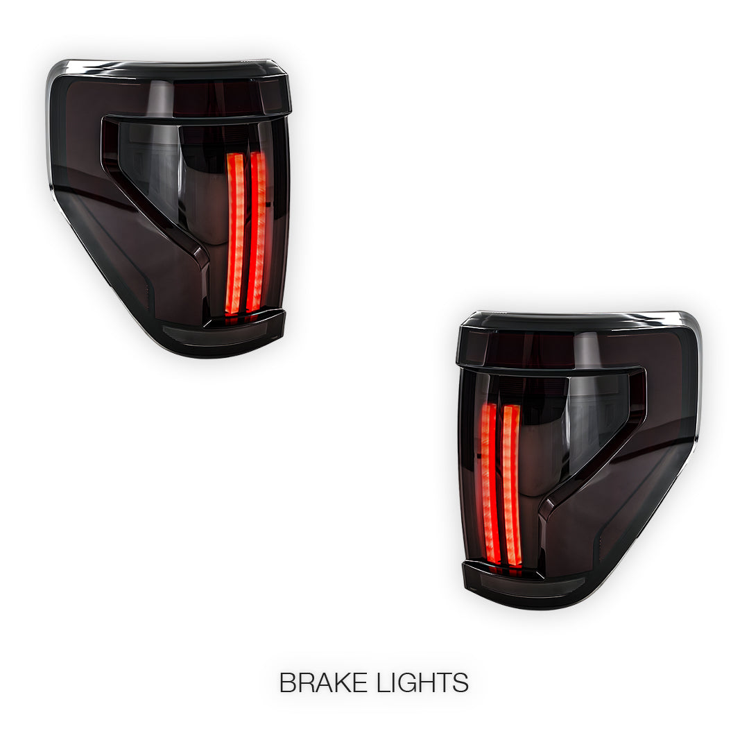 Ford F-150 (2009 - 2014) Smoked Sequential LED Tail Lights LH + RH
