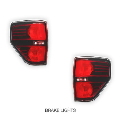 Ford F-150 (2009 - 2014) Smoked Tail Lights LH + RH