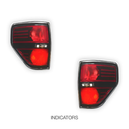 Ford F-150 (2009 - 2014) Smoked Tail Lights LH + RH