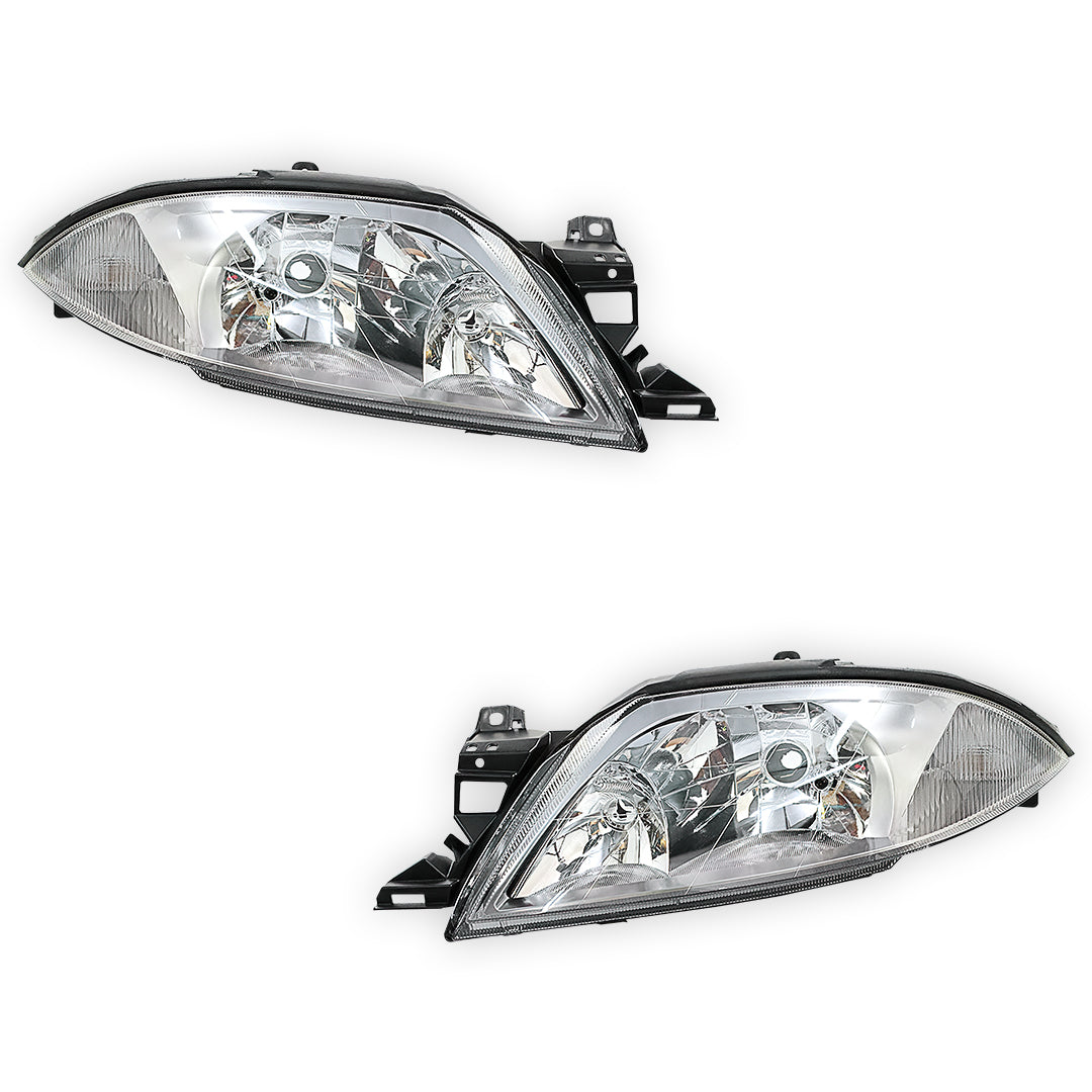 Ford Falcon AU Series 1 & 2 & 3 (1998 - 2002) Silver Grey Headlights LH + RH