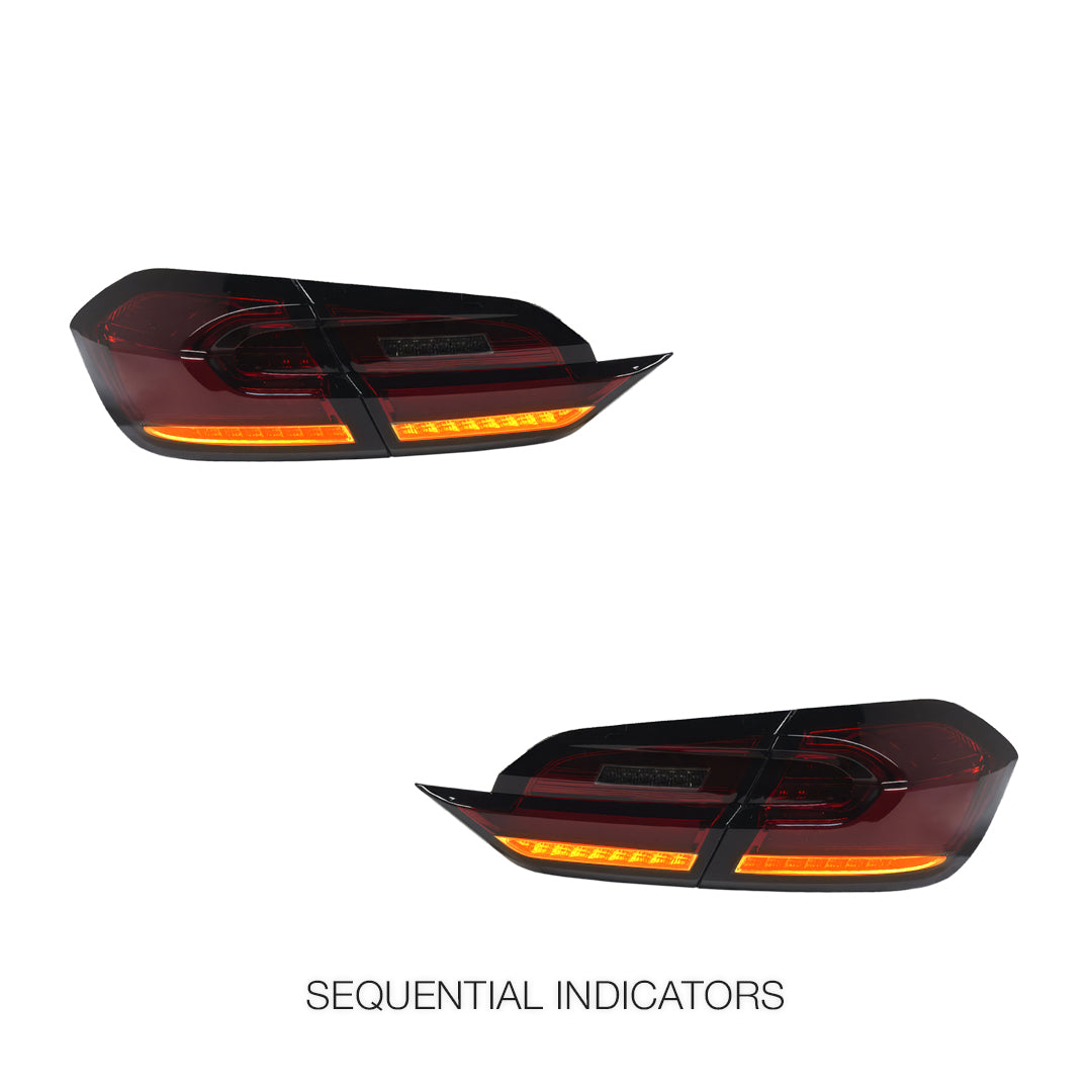 Ford Fiesta WG (2017 - 2023) Sequential Full Smoked LED Tail Lights LH + RH