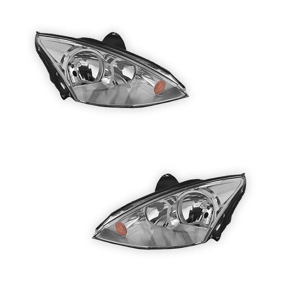 Ford Focus LR (2002 - 2005) Halogen OEM Style Headlights LH + RH