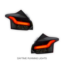 Ford Focus LW (2012 - 2015) Smoked Red 3D LED Stripe Bar Tail Lights LH + RH