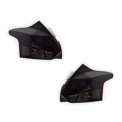 Ford Focus LW (2012 - 2015) Smoked Red 3D LED Stripe Bar Tail Lights LH + RH
