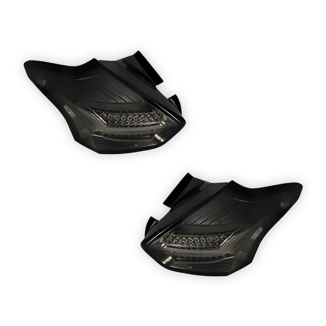 Ford Focus LZ (2015 - 2018) Sequential Smoked 3D Full LED Stripe Bar Tail Lights LH + RH
