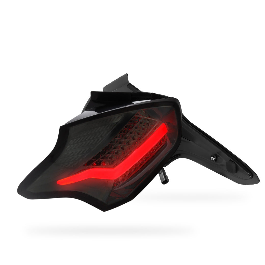 Ford Focus LZ (2015 - 2018) Sequential Smoked Red 3D Full LED Stripe Bar Tail Lights LH + RH