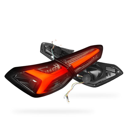 Ford Focus SA (2018 - 2022) Sequential Smoked 3D Stripe Bar Full LED Tail Lights LH + RH