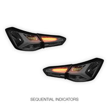 Ford Focus SA (2018 - 2022) Sequential Smoked 3D Stripe Bar Full LED Tail Lights LH + RH