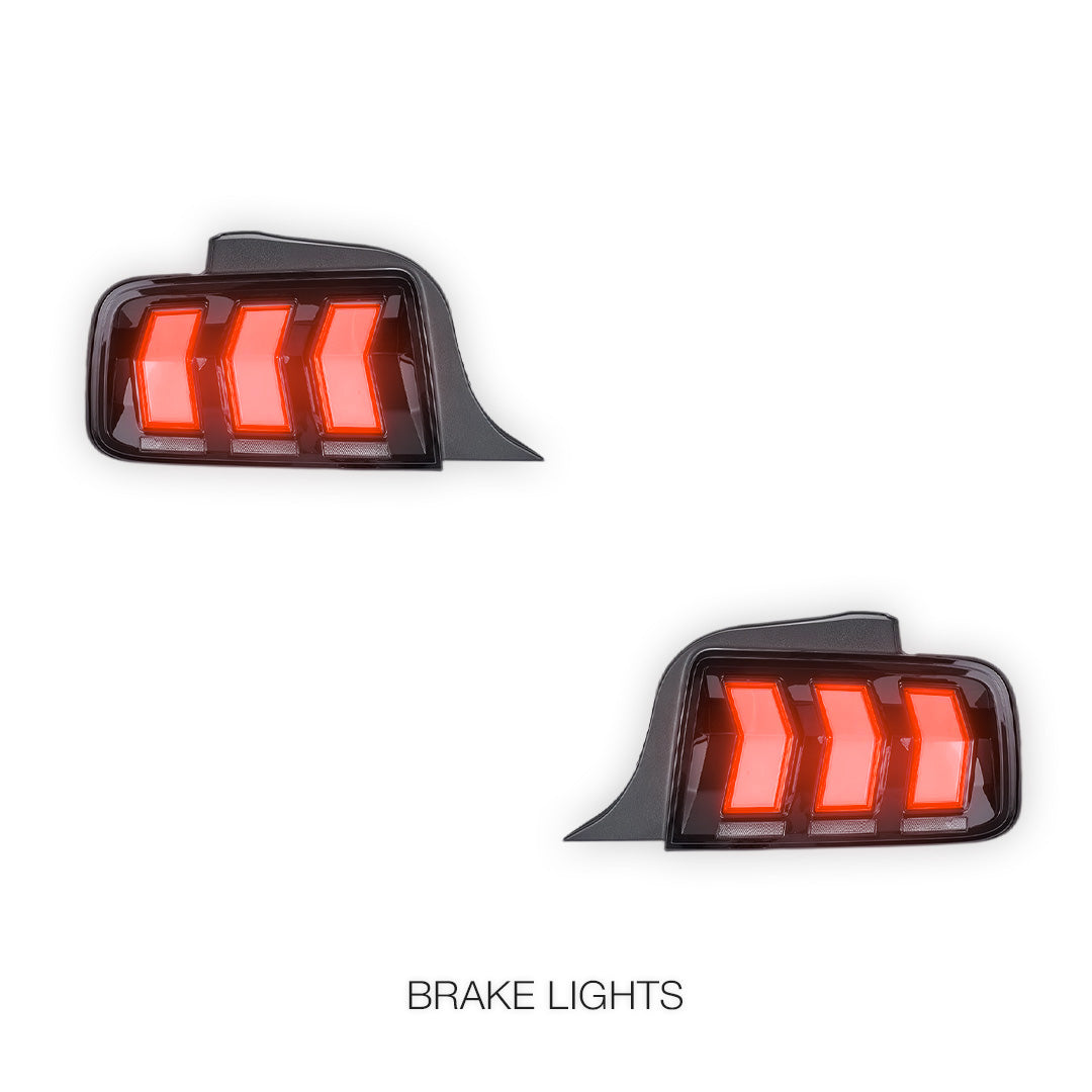 Ford Mustang (2005 - 2009) Clear Tail Lights LH + RH