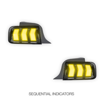 Ford Mustang (2005 - 2009) Clear Tail Lights LH + RH
