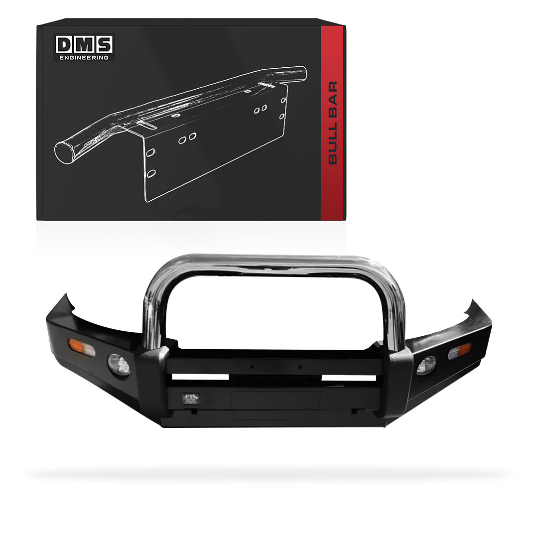 DMS Ford Ranger PK MK1 (2011 - 2015) Single Hoop Steel Bull Bar + LED Lights ADR Compliant