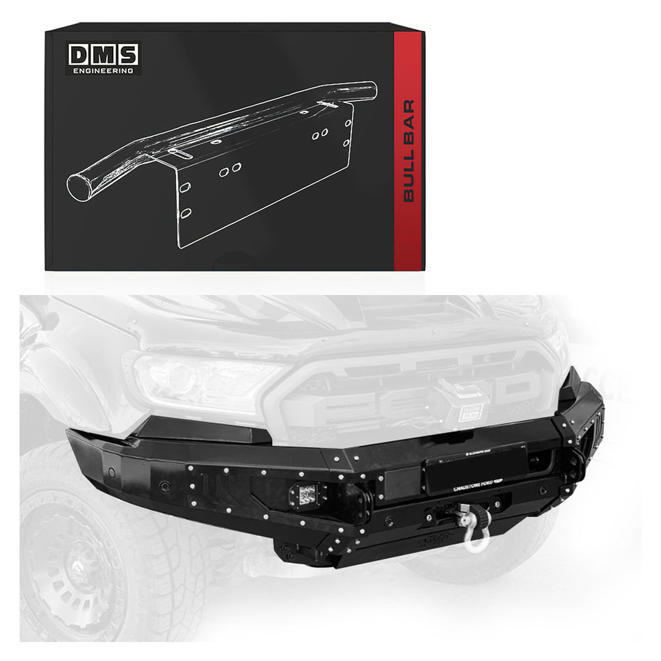 Ford Ranger PK MK2 (2015 - 2019) Steel Bull Bar + LED Lights