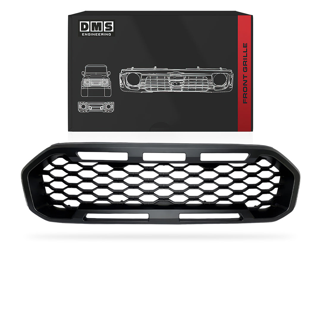 Ford Ranger PX3 MK3 (2018 - 2022) Matte Black Front Mesh Grille