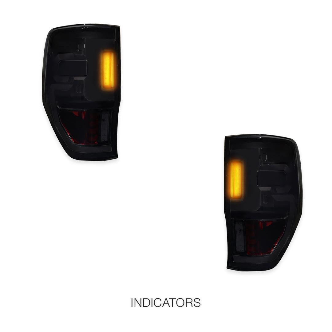 Ford Ranger PX MK1 / MK2 / MK3 (2011 - 2021) Raptor Style 3D Stripe Bar Full LED Tail Lights LH + RH