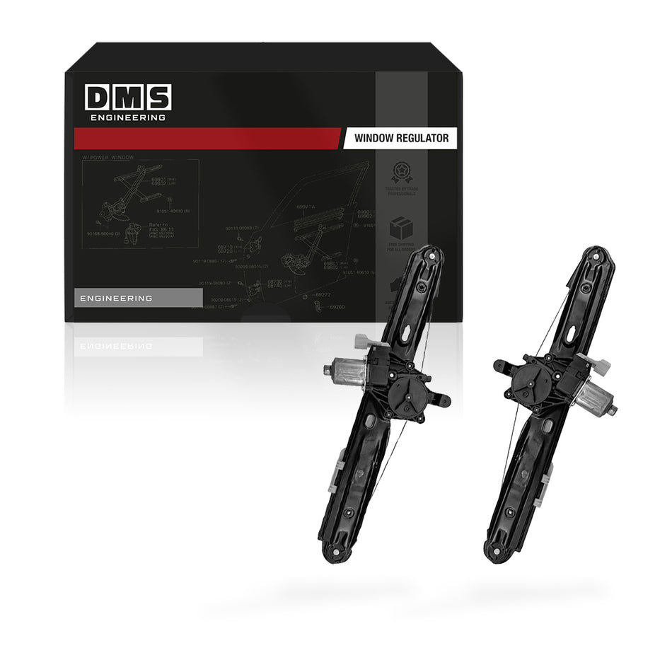 Ford Ranger PX MK1 / MK2 / MK3 (2011 - 2022) Rear Steel Window Regulators LH + RH