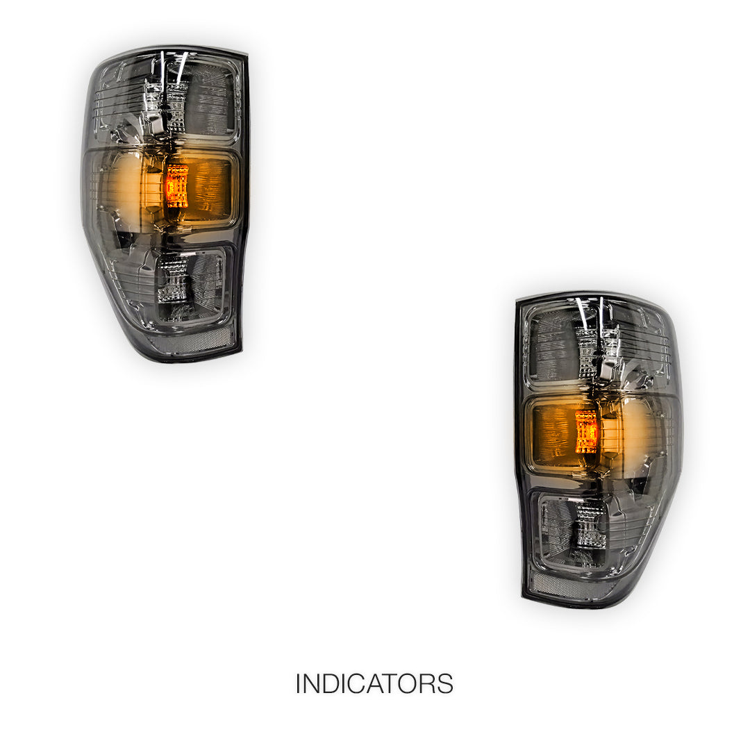 Ford Ranger PX MK1 / MK2 (2011 - 2018) Smoked Tail Lights LH + RH