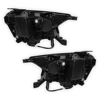 Ford Ranger PX MK3 / Wildtrak / Wildtrak X (2020 - 2022) Genuine Black Square Projector Headlights LH + RH