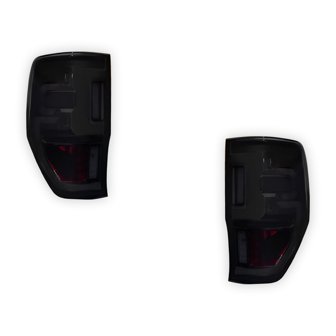 Ford Ranger Raptor PX T6 (2018 - 2021) Smoked 3D Stripe Bar Full LED Tail Lights LH + RH