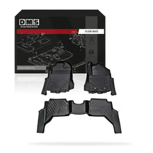 Ford Ranger T6.2 / T9 Dual Cab Black ABS (2022 - 2026) Car Floor Mats + Door Sill Protector