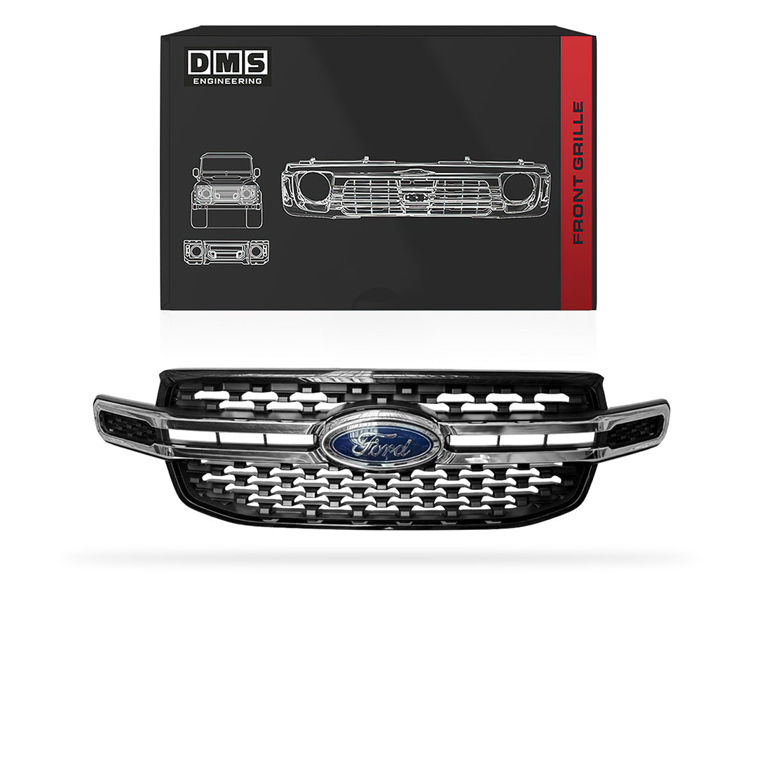 Ford Ranger T9 XL / XLS / XLT (2022 - 2026) Genuine Grille Front With Chrome Mould LH + RH