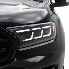 Ford Everest UA (2015 - 2022) Black Full LED Mustang Style Headlights LH + RH
