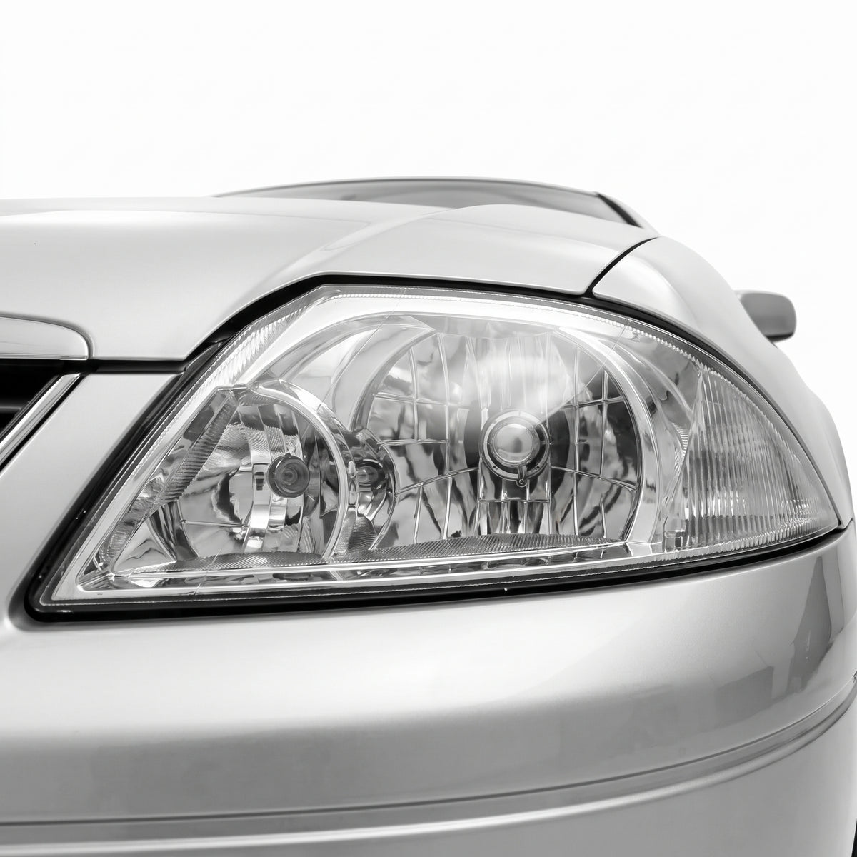 Ford Fairmont AU Series 1 (1998 - 2000) OEM Style Headlights LH + RH installed close-up