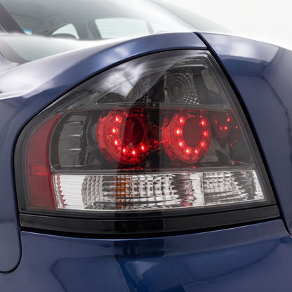 Ford Falcon BA / BF (2002 - 2007) Smoked LED Altezza Tail Lights LH + RH installed close-up