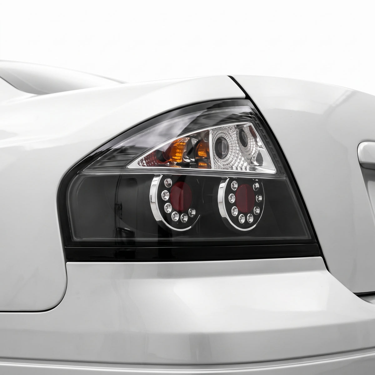 Ford Falcon BA / BF (2002 - 2008) LED Altezza Tail Lights LH + RH installed close-up