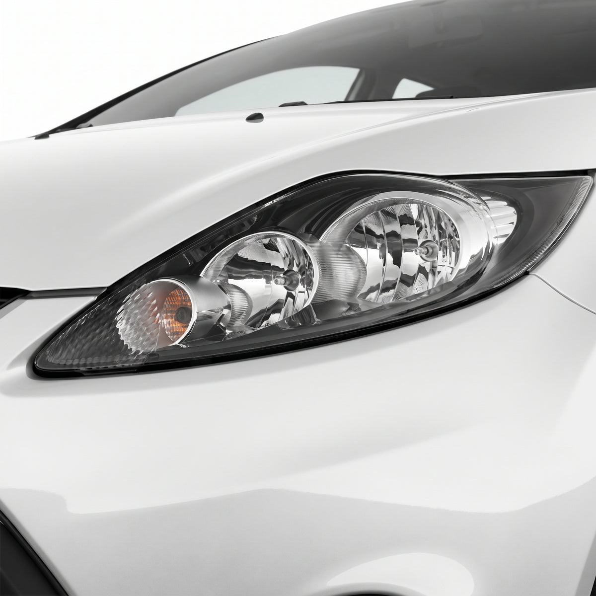 Ford Fiesta WS CL / LX (2008 - 2012) OEM Style Headlights LH + RH installed close-up