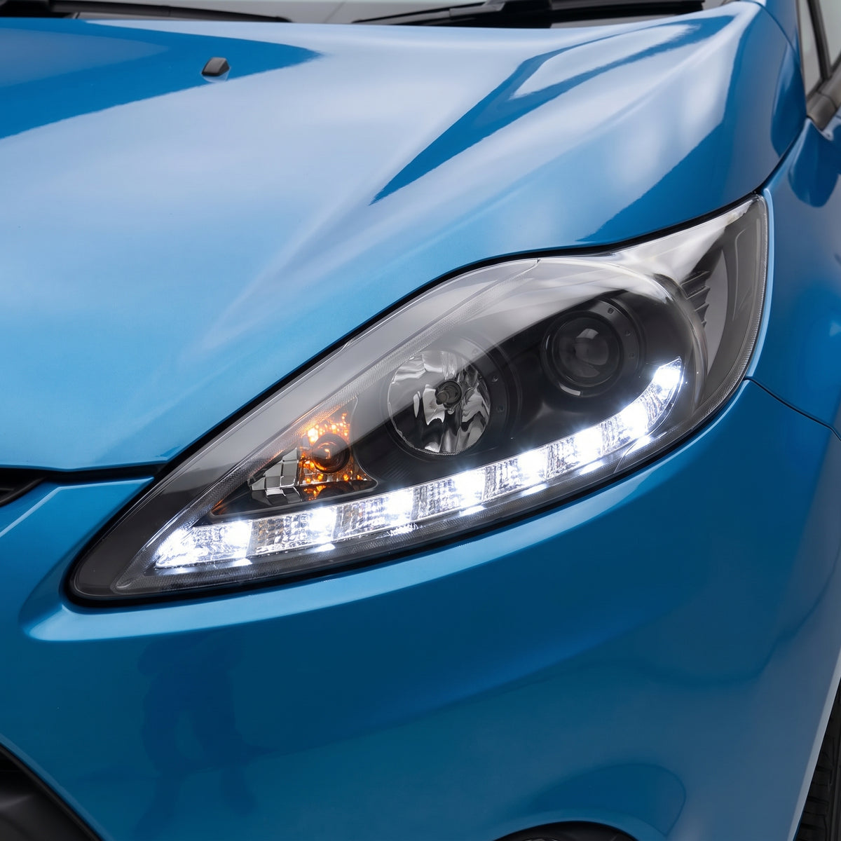 Ford Fiesta WS / WT (2009- 2013) LED DRL Projector Headlights LH + RH installed