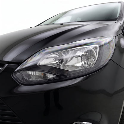 Ford Focus LW (2011 - 2012) Black OEM Style Headlights LH + RH installed close-up