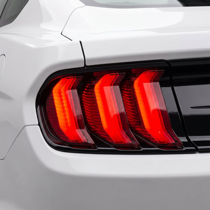 Ford Mustang FM / FN (2015 - 2021) Sequential Smoked Full LED Tail Lights LH + RH installed